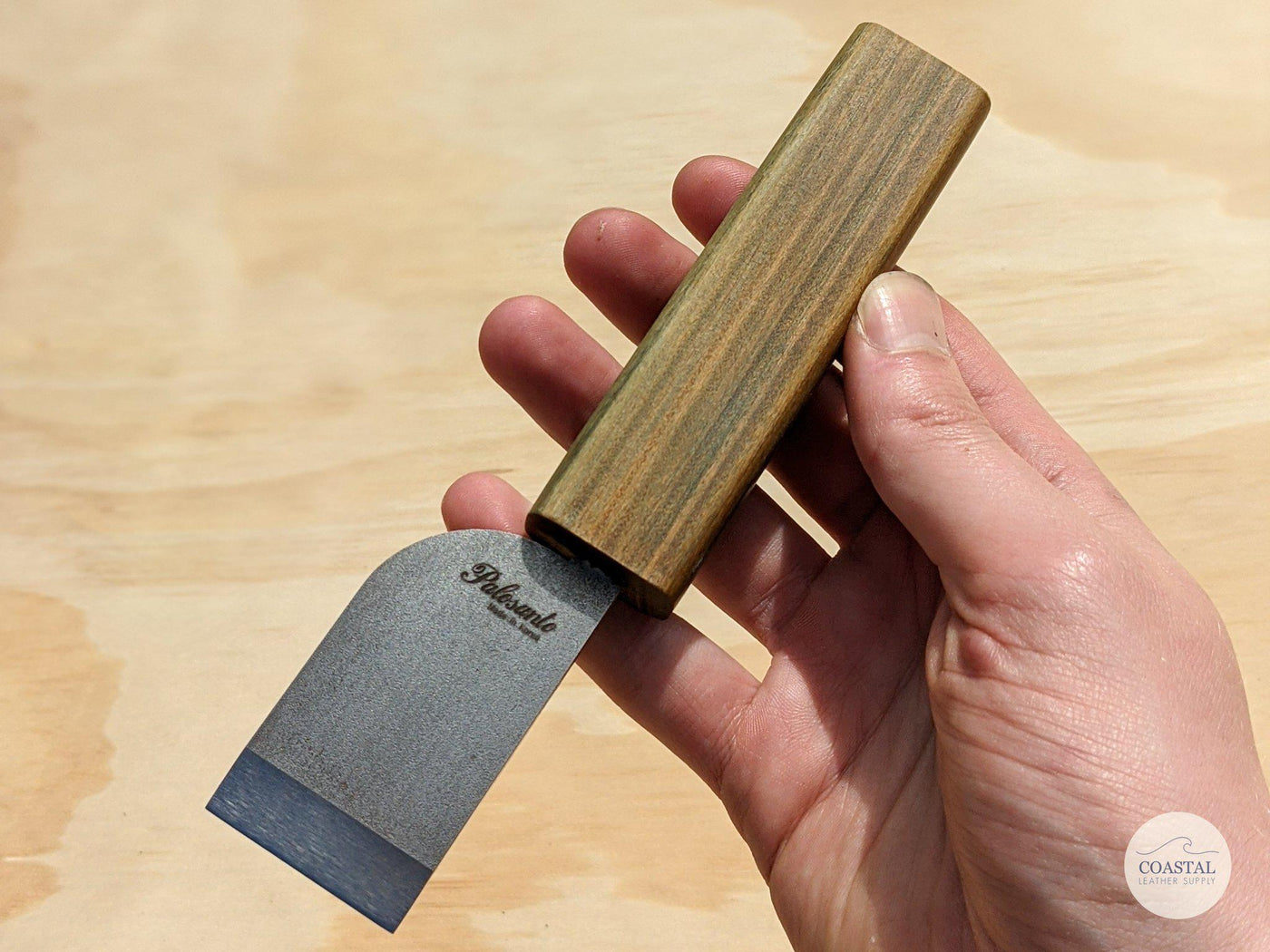 Japanese Style Knife | Palosanto-Lignum Vitae-Coastal Leather Supply